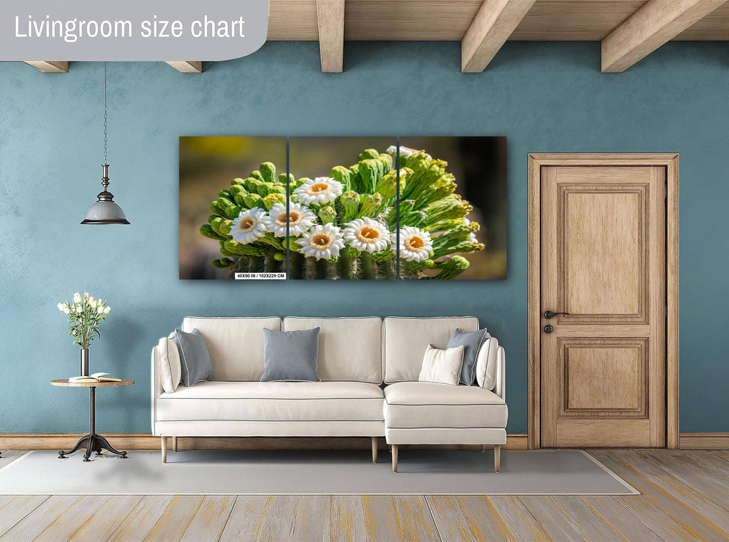 Arizona Saguaro Cactus Flower: Sonoran Desert Nature Photography Wall Art