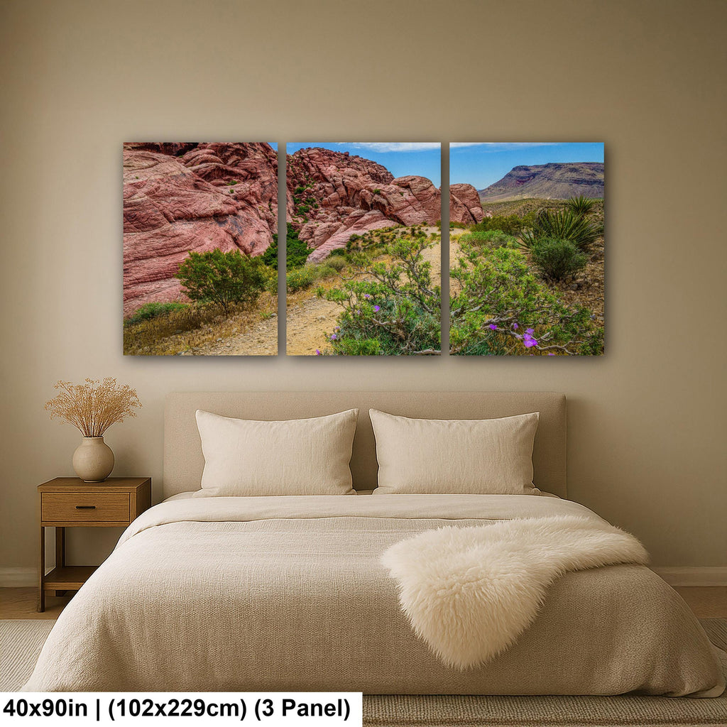 Wildflower Trail: Red Rock Canyon Las Vegas Nevada Photography Wall Art