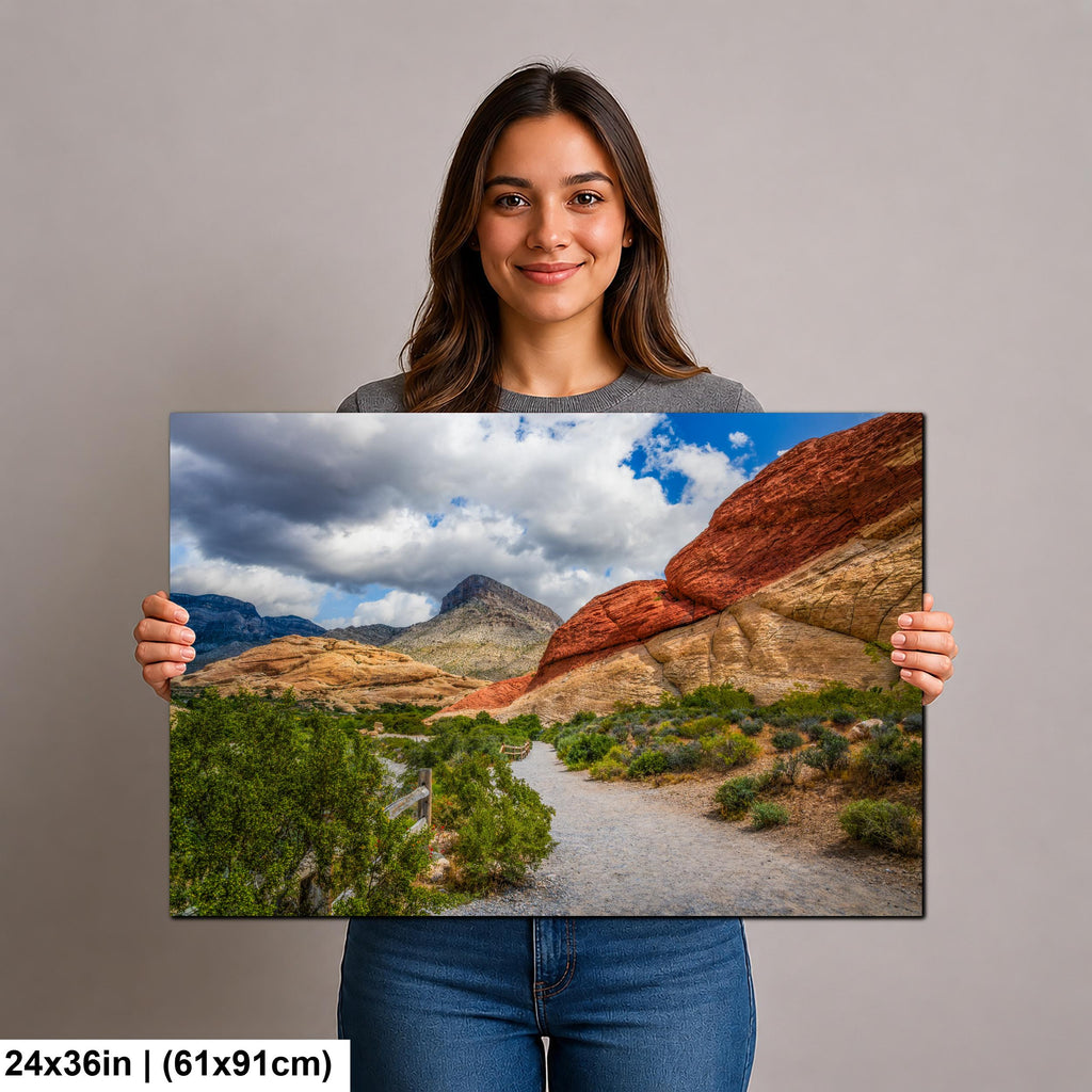 Painted Sandstone: Red Rock Canyon Las Vegas Nevada Photography Wall Art