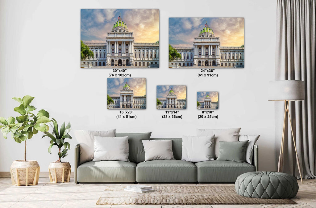 Pennsylvania State Capitol Building Print: Historic Harrisburg Architecture