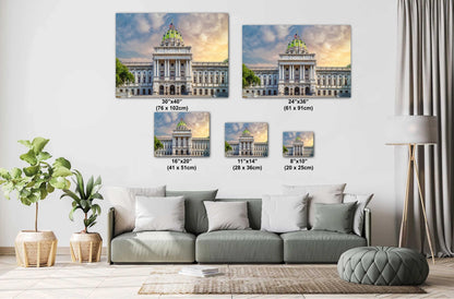 Historic Harrisburg: Pennsylvania State Capitol Complex Print Wall Art Historic Architectural Photography Aluminum/Acrylic/Metal/Canvas