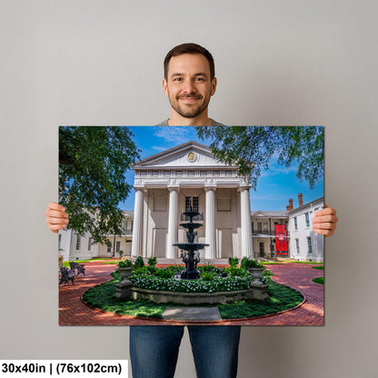 Old State House Museum Courtyard Fountain - Little Rock Arkansas September Photography Print