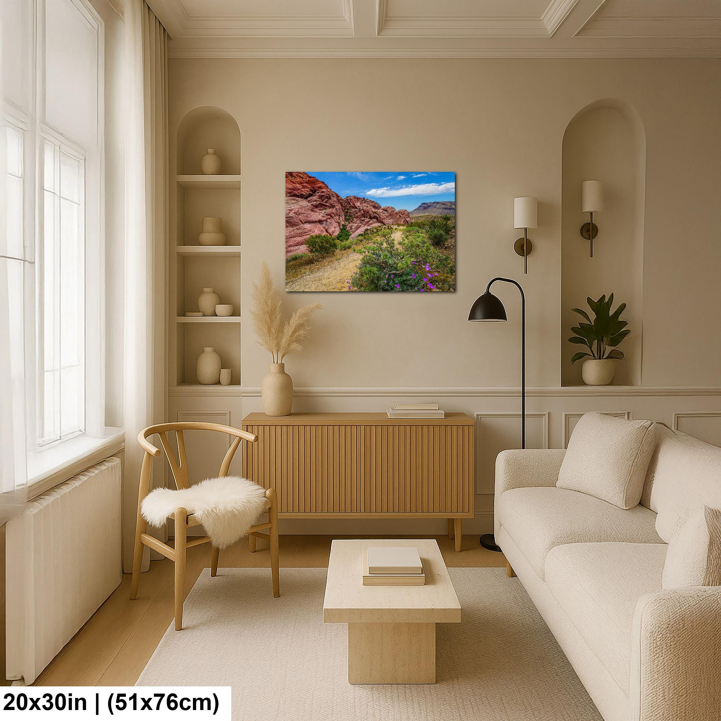 Wildflower Trail: Red Rock Canyon Las Vegas Nevada Photography Wall Art