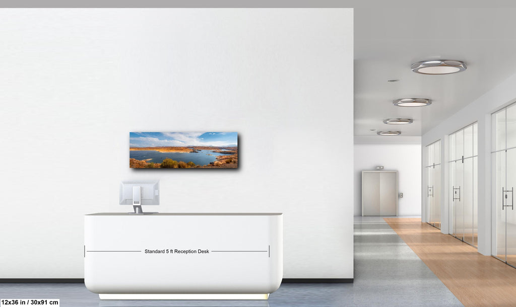 Lake Powell Panoramic Overlook Page Arizona Photography Print, Southwest Desert Wall Art