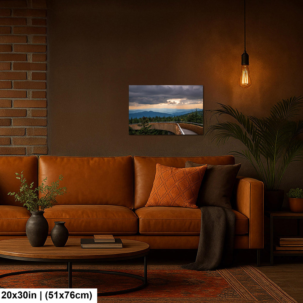 Storm's Light: Clingmans Dome Great Smoky Mountains Tennesse Photo Wall Art