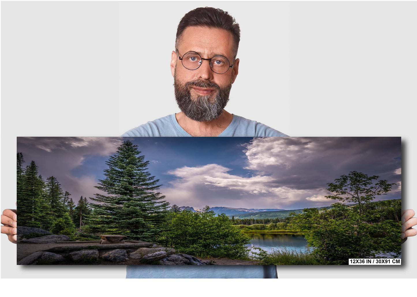 Cloud-Kissed Pines in Rocky Mountain National Park, Colorado Print Wall Art Photography Aluminum/Acrylic/Metal/Canvas Southwestern Decor