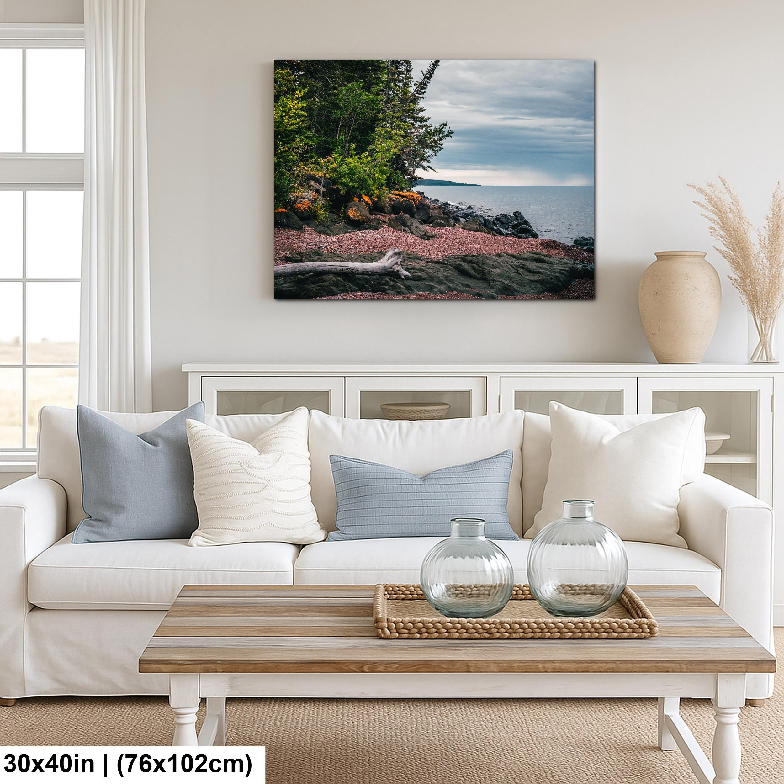 Rocky Lake Superior Shoreline at Grand Portage Minnesota Photography Print