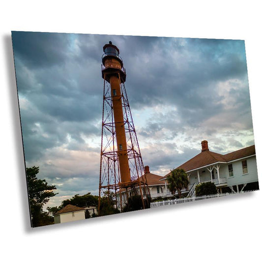 Sanibel Lighthouse Print – Florida Lighthouse Art | Nautical Wall Decor Canvas