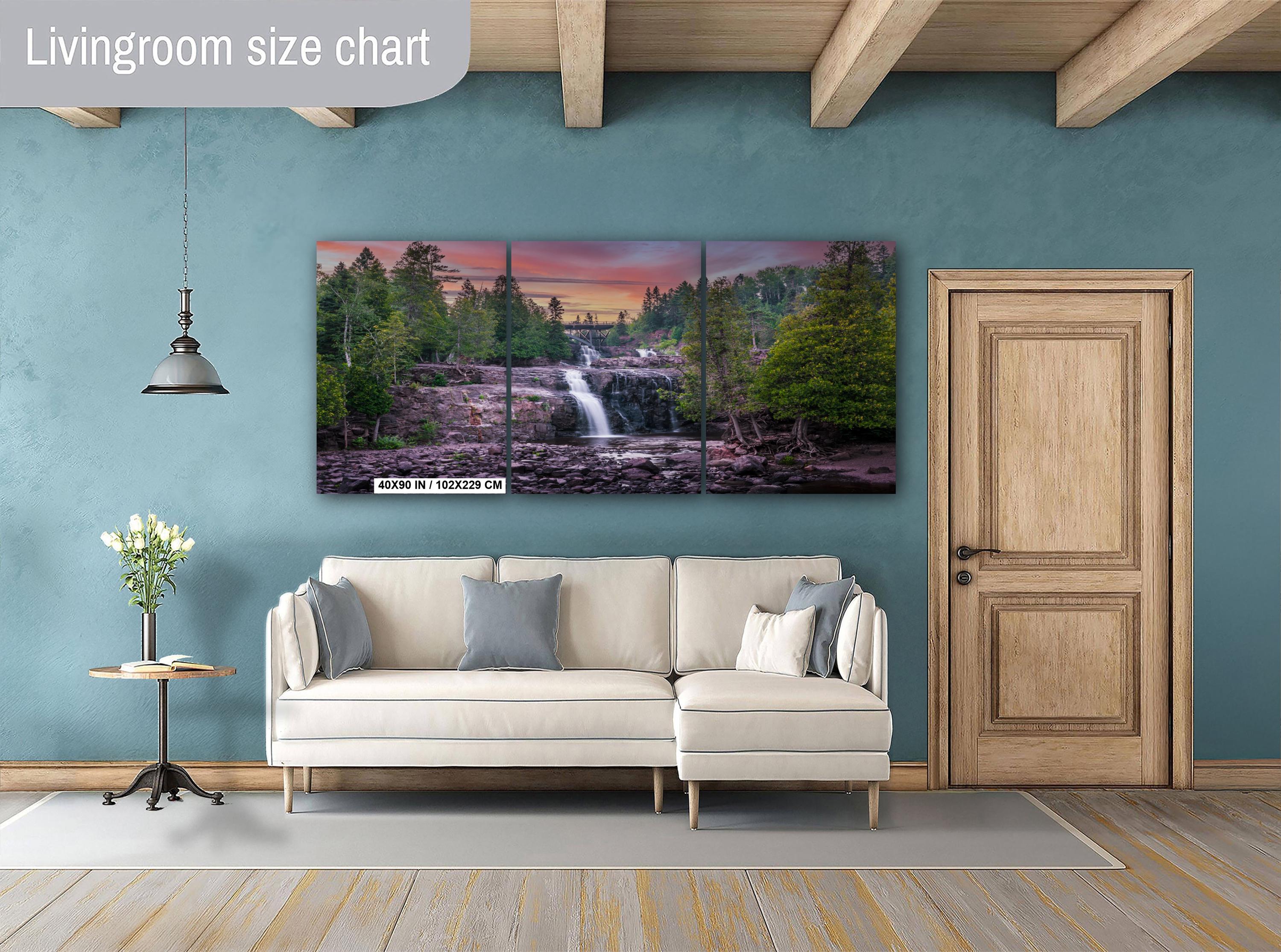 Gooseberry Falls Sunset: Minnesota State Park Waterfall Photography Wall Art