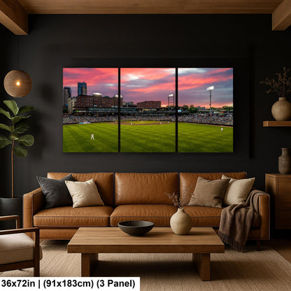St. Paul Saints Baseball Stadium at Sunset, St. Paul Minnesota Photography Print