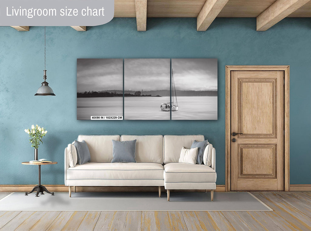 Seattle Sailboat Print: Shilshole Bay Marina, Puget Sound Coastal Decor