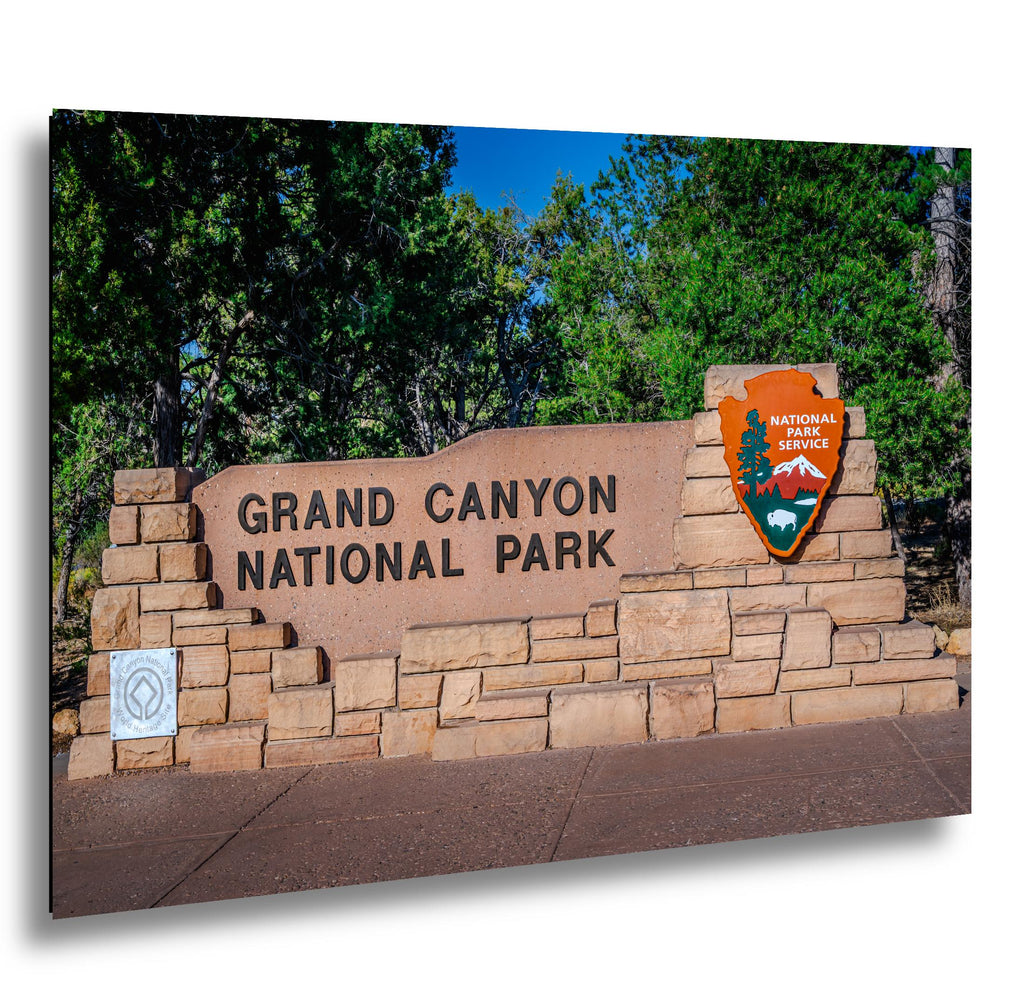 Grand Canyon National Park Entrance Sign - Arizona Photography Print