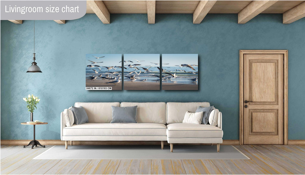 Seagulls of Anna Maria Island Beach, Florida Print Wall Art Bird Wildlife Photography Aluminum/Acrylic/Metal/Canvas Coastal Seascape Decor
