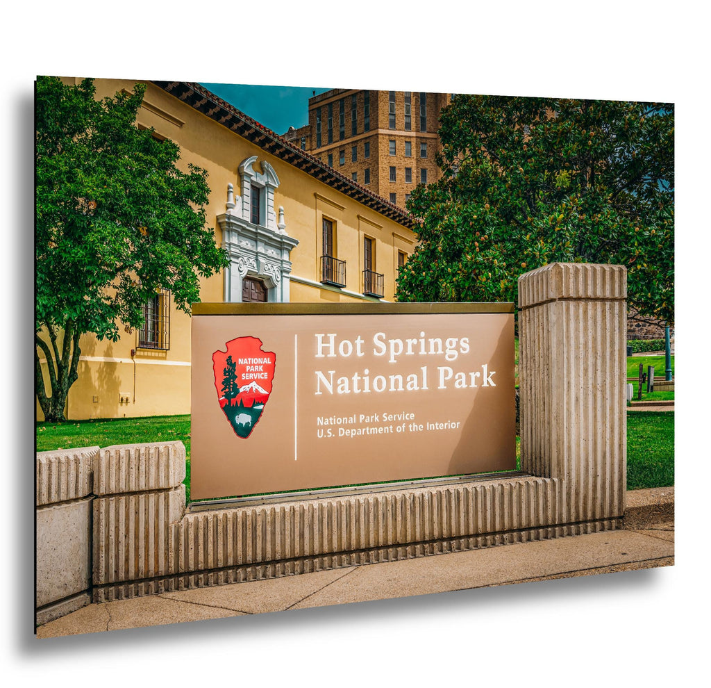 Hot Springs National Park Sign Photo Print, Arkansas Wall Art