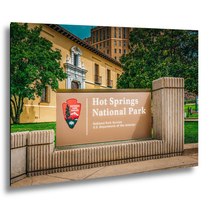 Hot Springs National Park Sign Photo Print, Arkansas Wall Art
