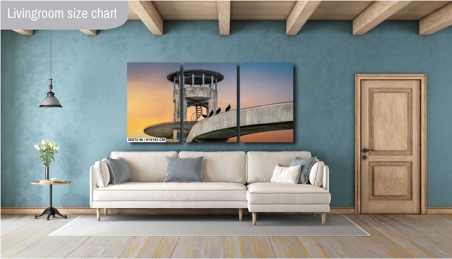 Everglades Overlook Watchtower: Shark Valley Observation Tower, Everglades National Park Florida Print Wall Art Acrylic/Metal/Canvas