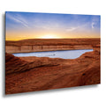 Lake Powell Sunset Red Sandstone Cliffs Page Arizona Photography Print, Southwest Wall Art
