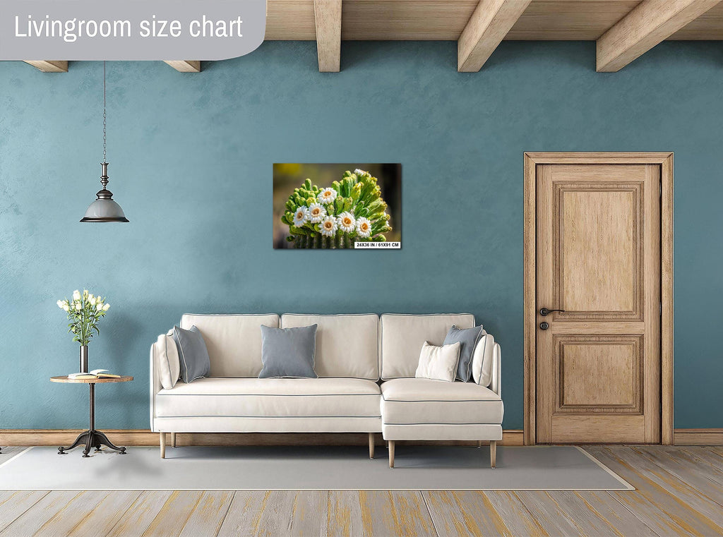 Arizona Saguaro Cactus Flower: Sonoran Desert Nature Photography Wall Art