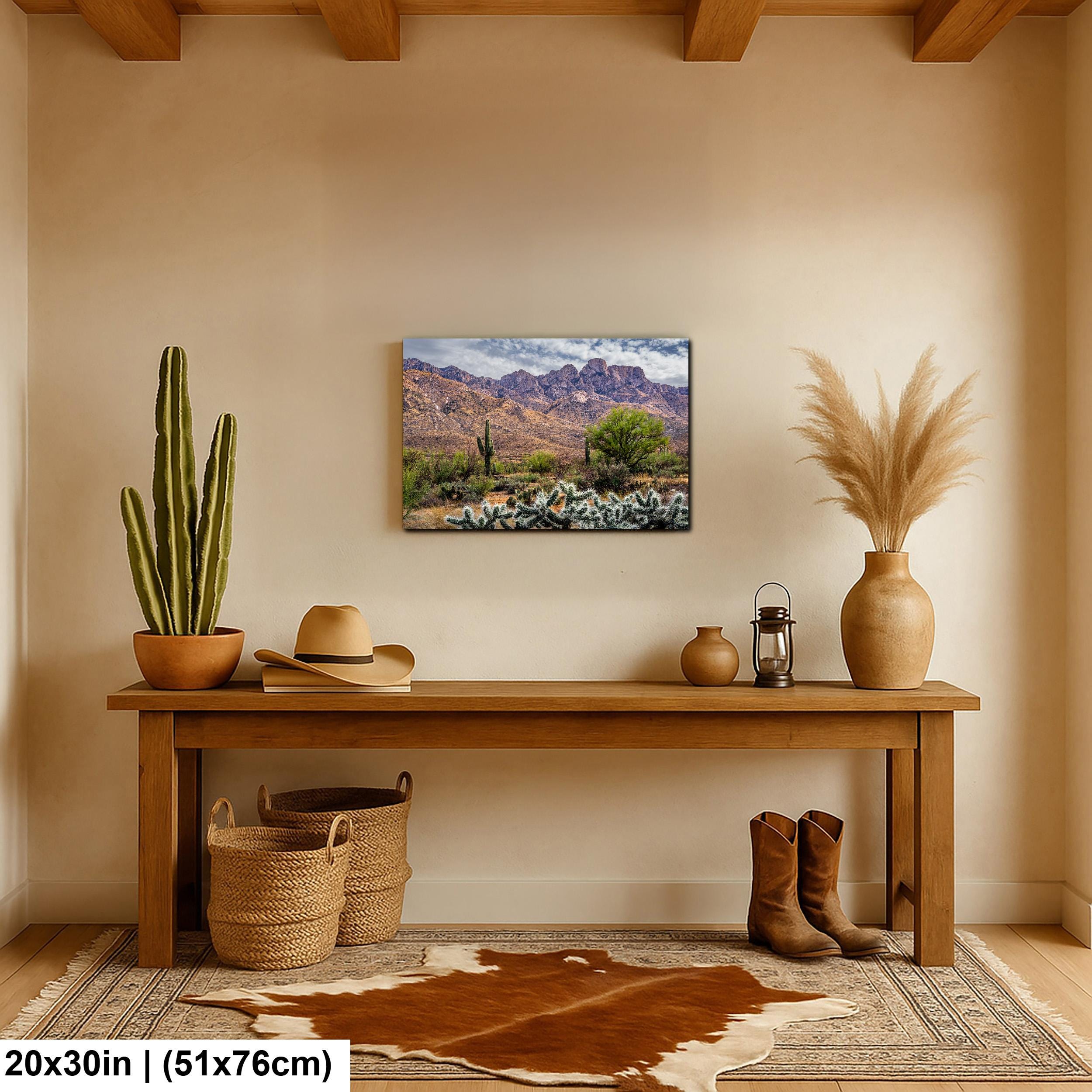 Rugged Desert Beauty Arizona Catalina Mountains Sonoran Landscape Photography Wall Art