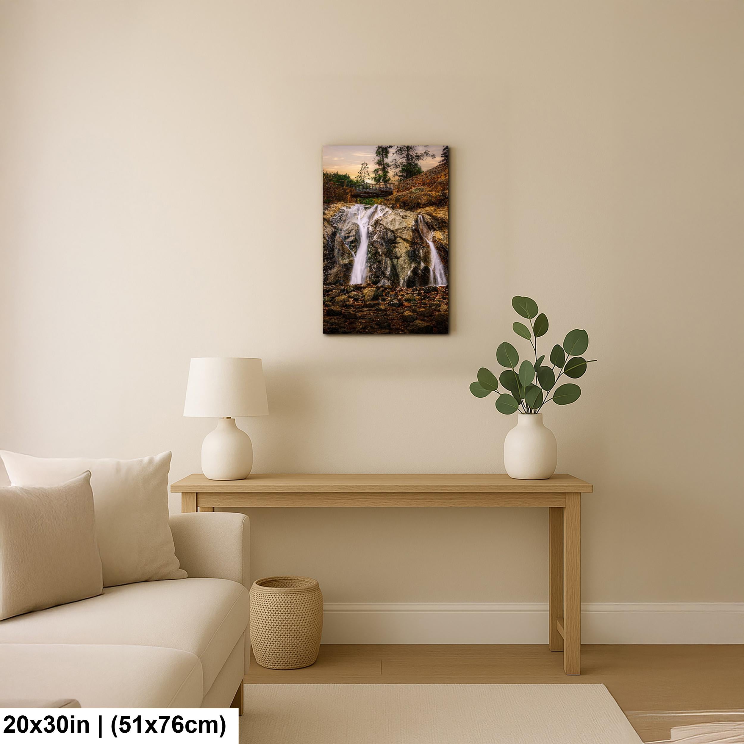 Helen Hunt Falls Evening Photography Print, North Cheyenne Canyon Colorado Springs, Rocky Mountains Waterfall Wall Art