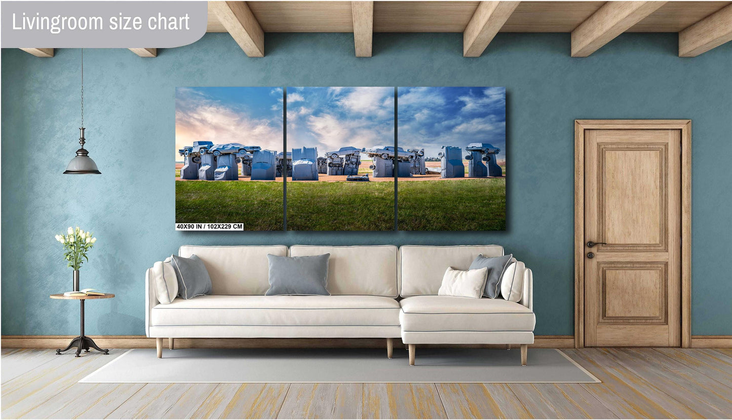 Nebraska’s Carhenge: Unique Automotive Tribute to Stonehenge Alliance Nebraska Wall Art Print Photography  Metal/Acrylic/Aluminum/Canvas