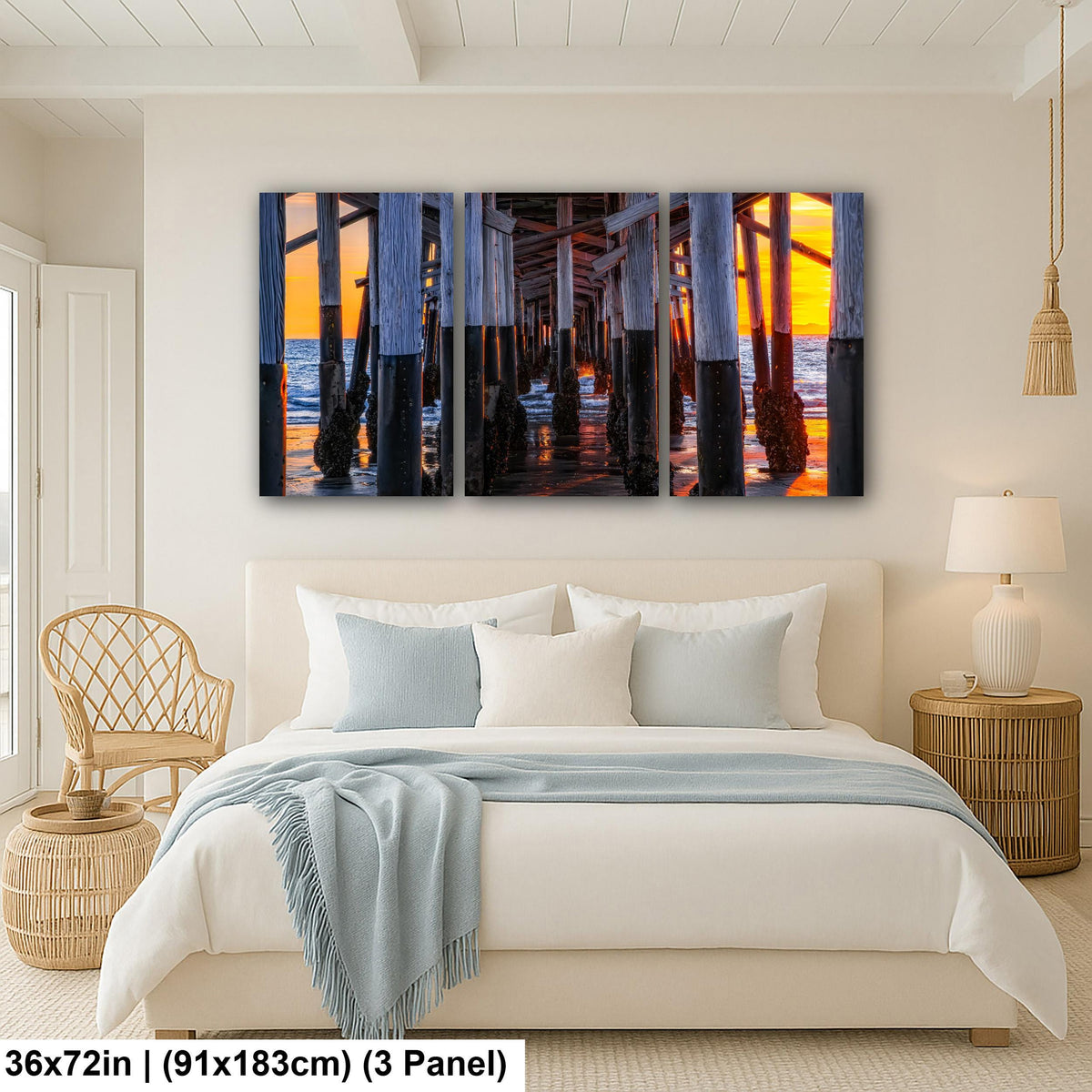 Beneath the Pier: Newport Beach California Sunset Photography Wall Art