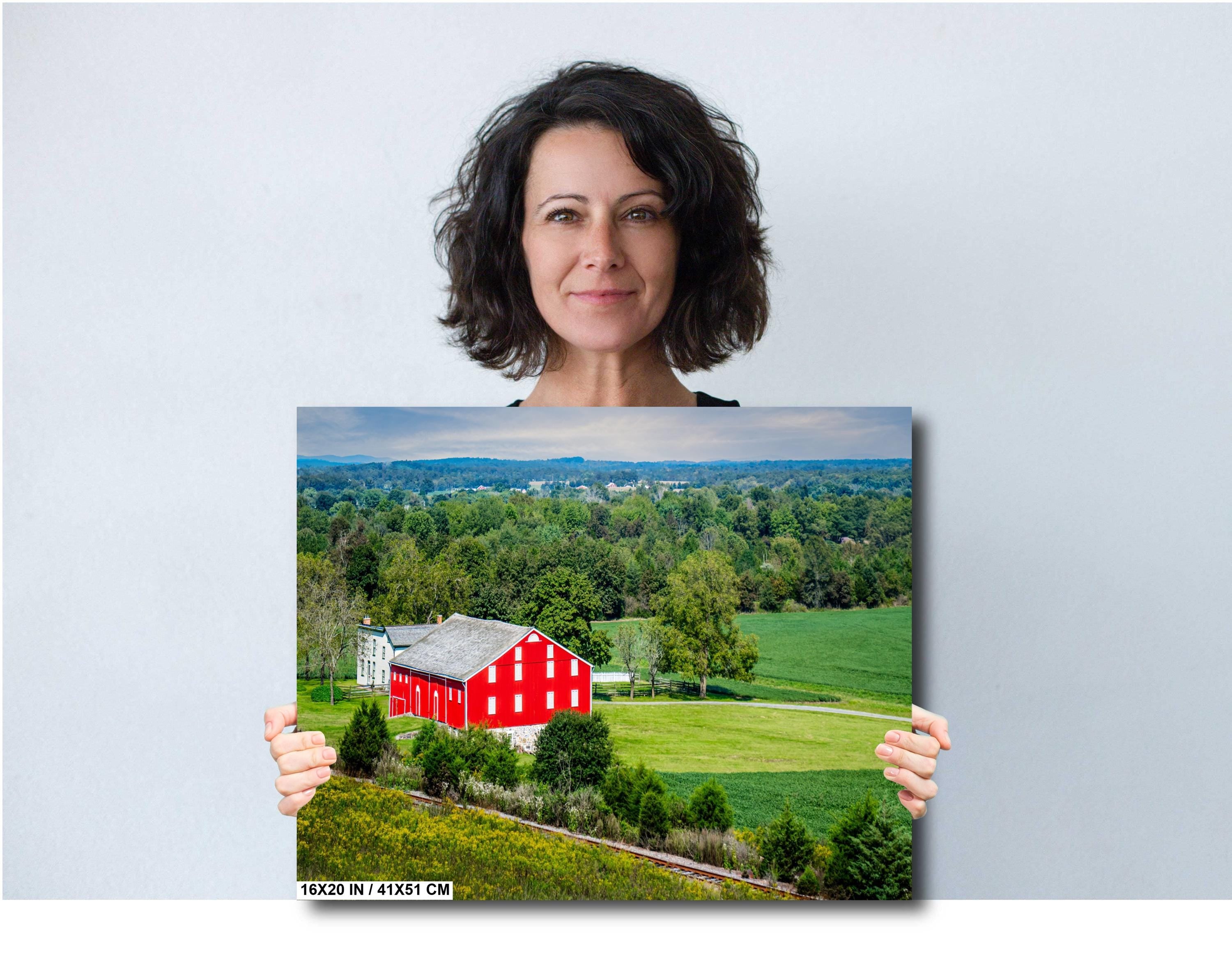 Gettysburg Red Barn Print: McLean Farm, Adams County Pennsylvania Wall Art