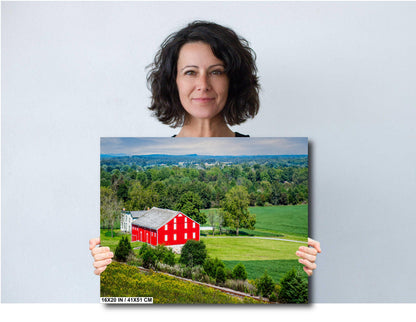 Gettysburg Red Barn Print: McLean Farm, Adams County Pennsylvania Wall Art