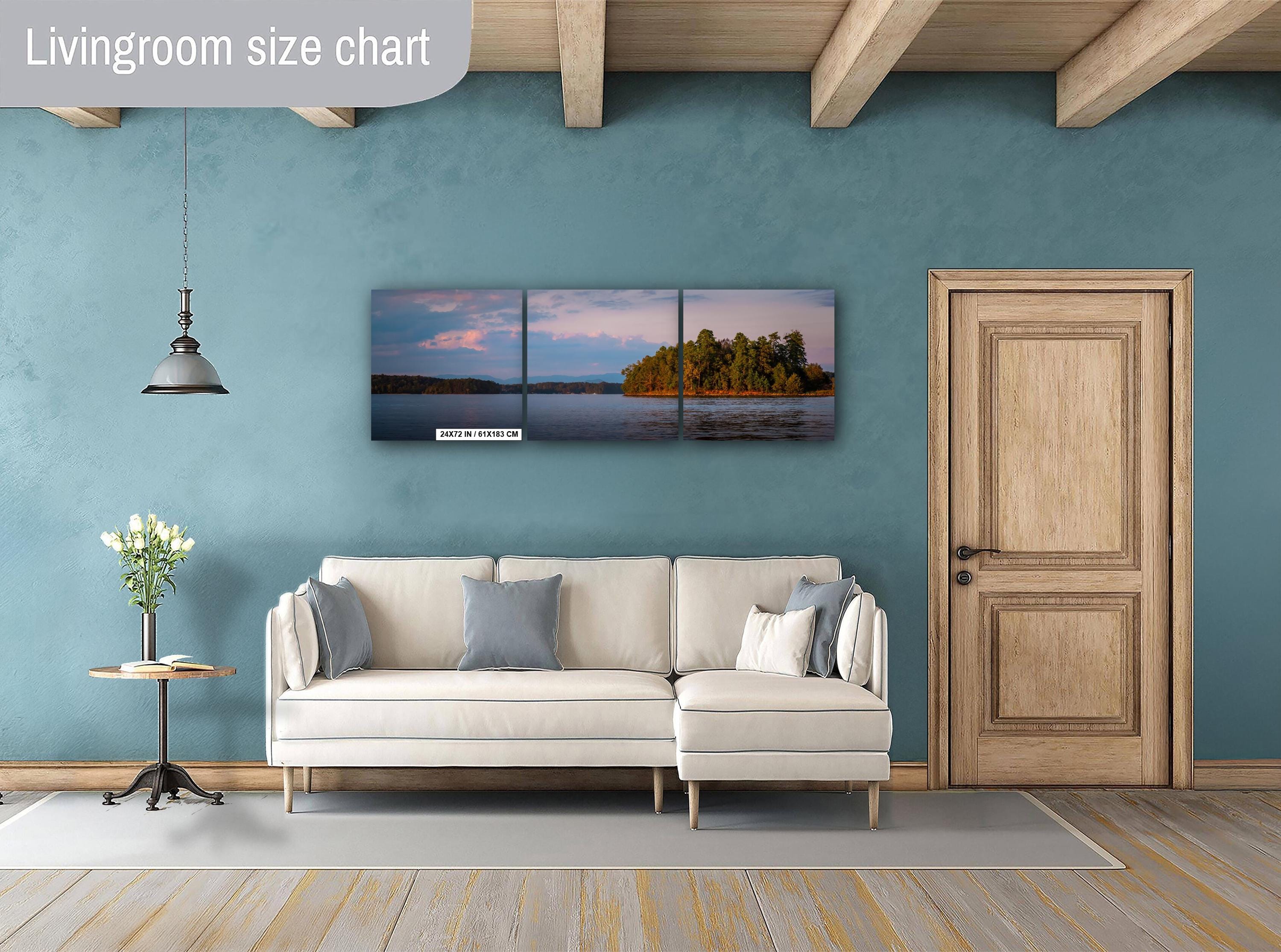Glowing Sunset on Lake Keowee South Carolina Print Wall Art Photography Aluminum/Acrylic/Metal/Canvas Waterscape Sunset Hanging Home Decor