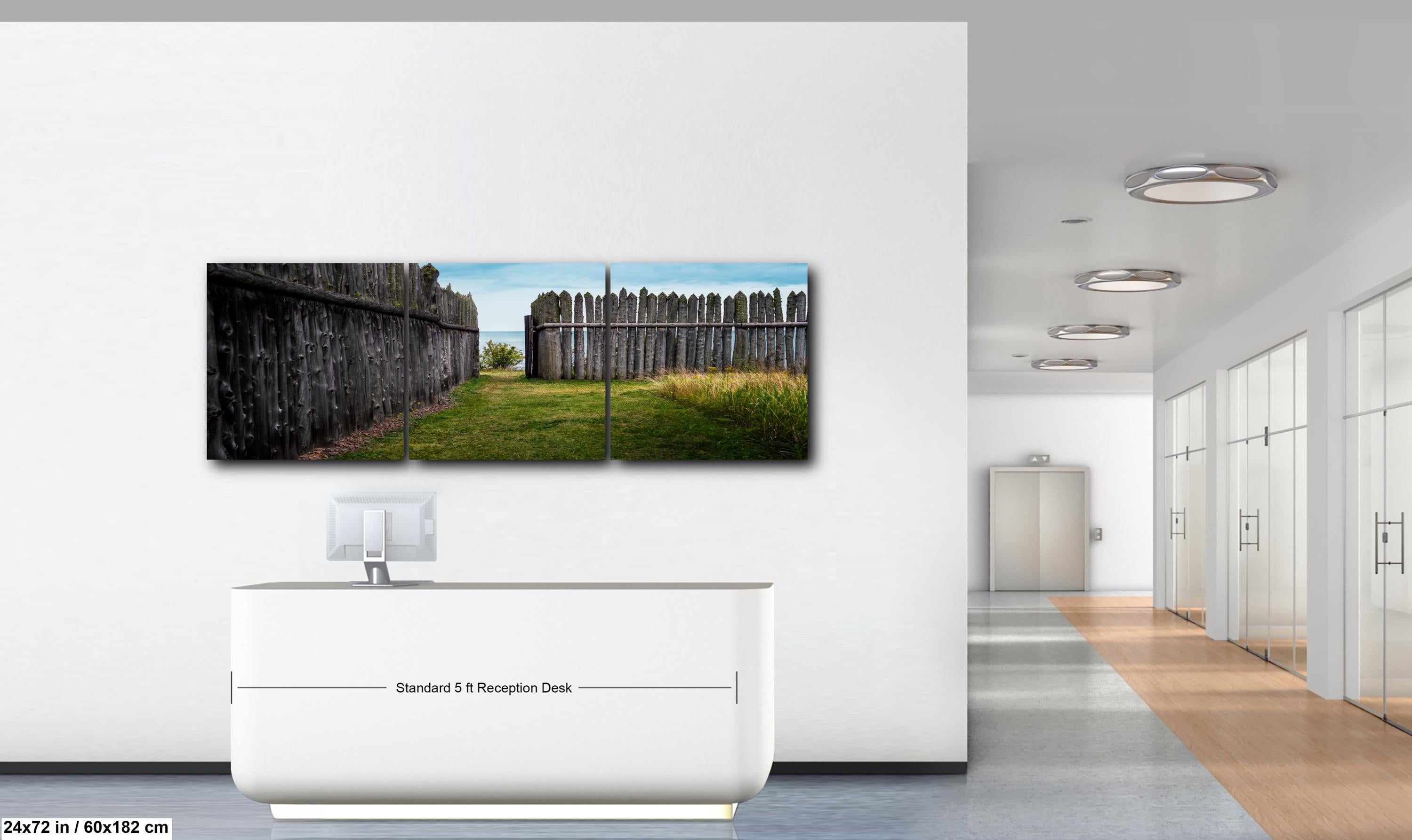 Historic Wooden Fort Gate on Lake Superior, Grand Portage Minnesota Photography Print