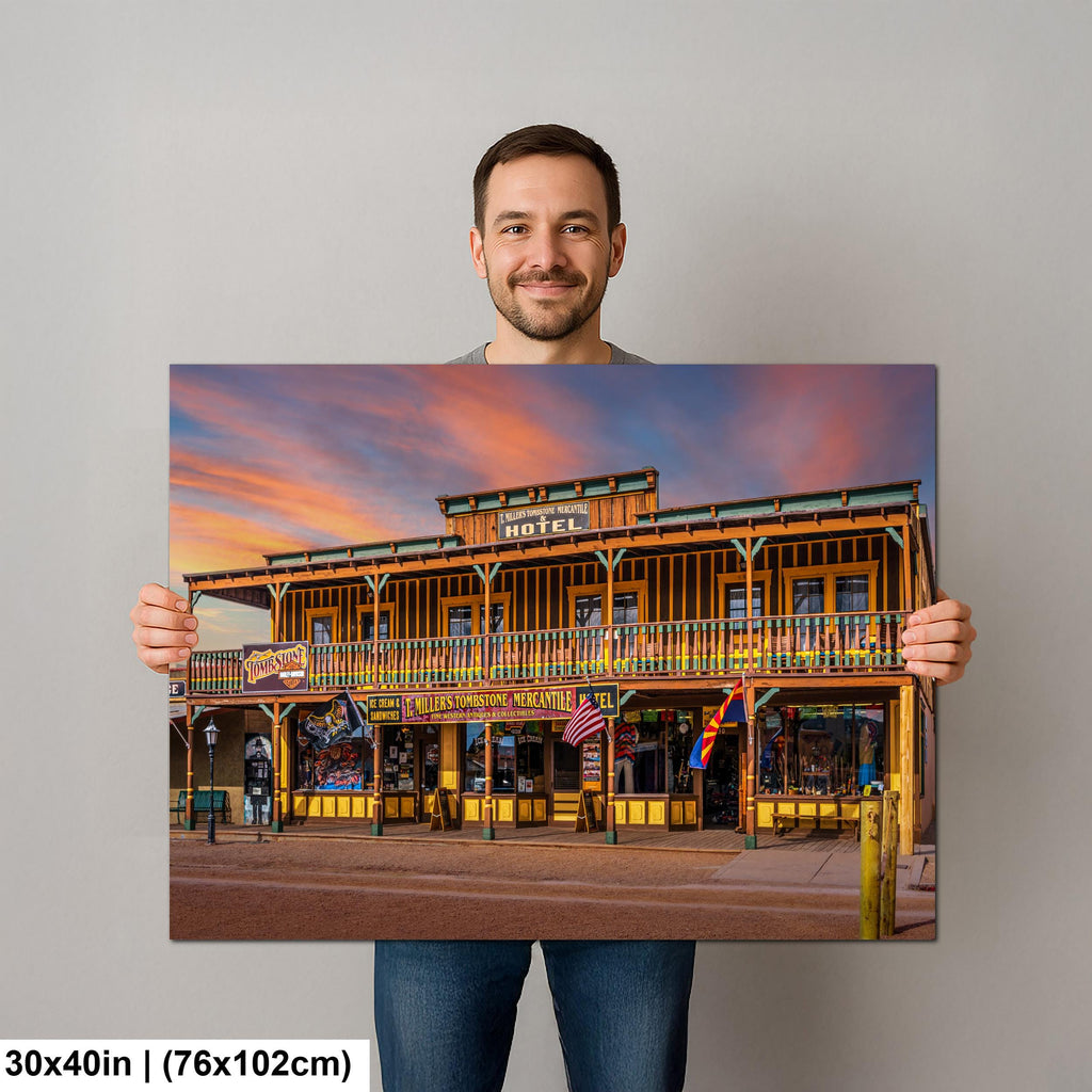 T. Miller’s Tombstone Mercantile Hotel Arizona Western Photography Wall Art