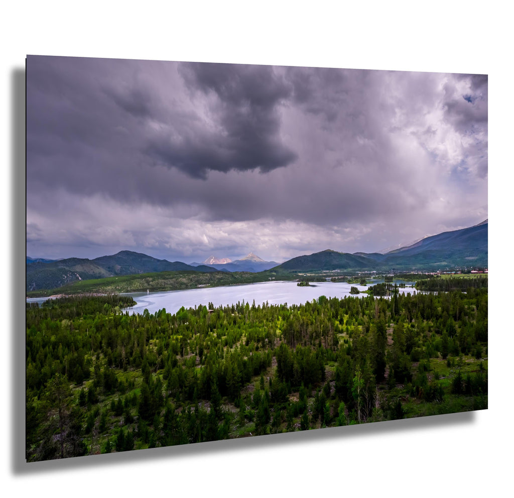 Frisco Scenic Overlook: Stormy Colorado Sky Above Dillon Reservoir, Print Wall Art Photography Travel Gift Aluminum/Acrylic/Metal/Canvas