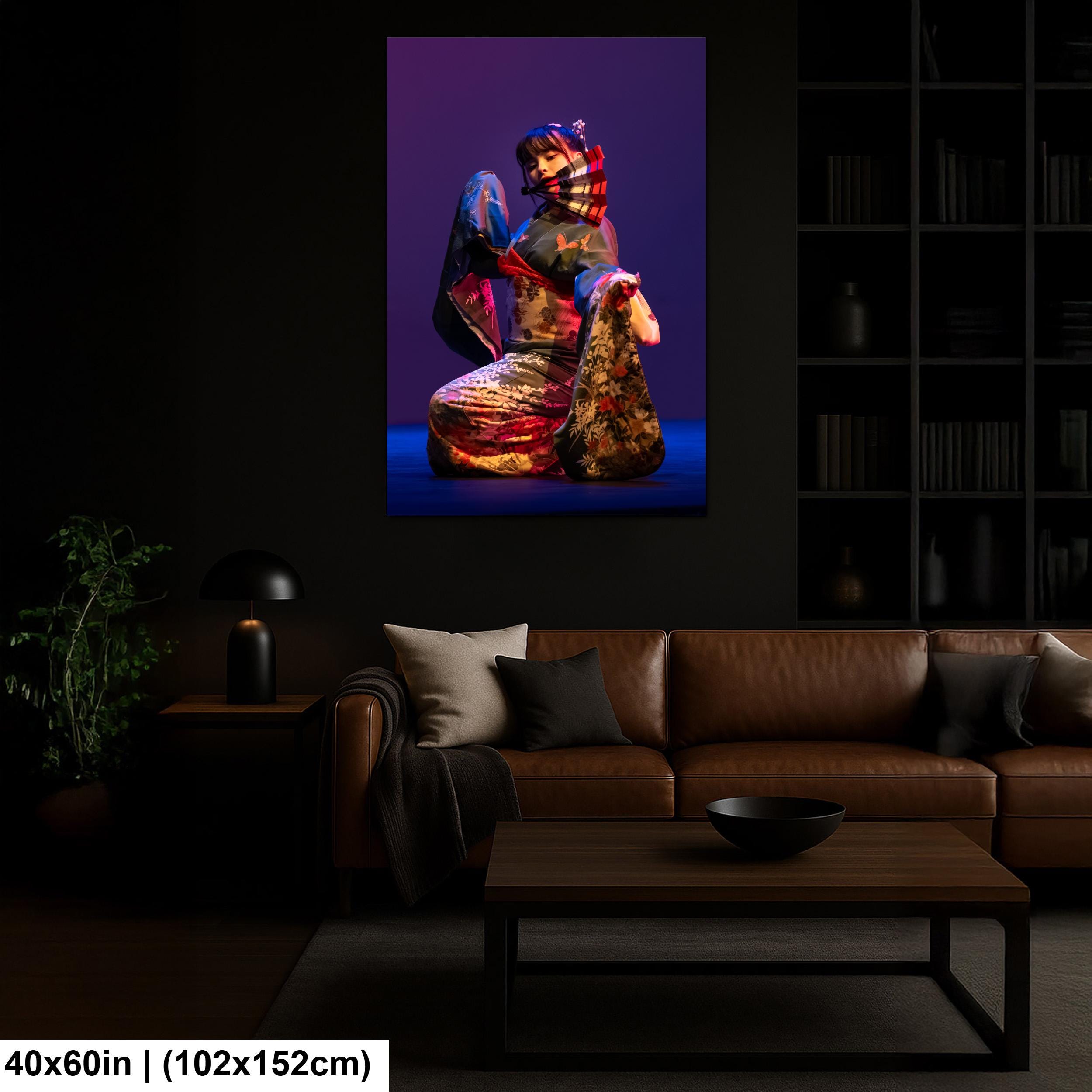Taiko Odori Photography Print – Vibrant Japanese Dance Art | Kimono Wall Art