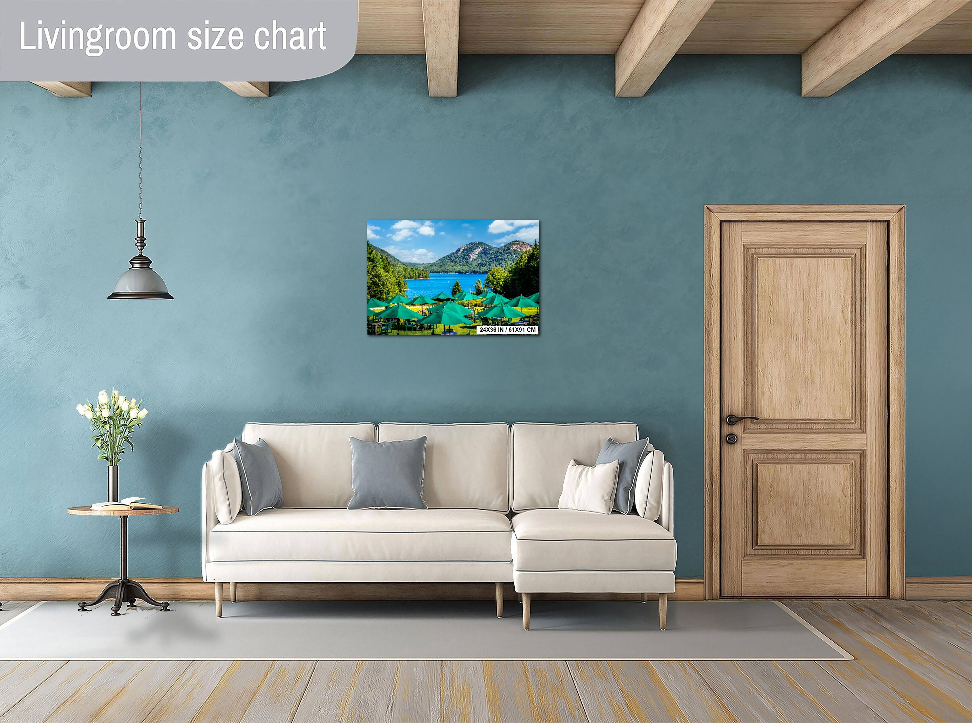 Acadia National Park Print: Jordan Pond Tea House, Maine Wall Art