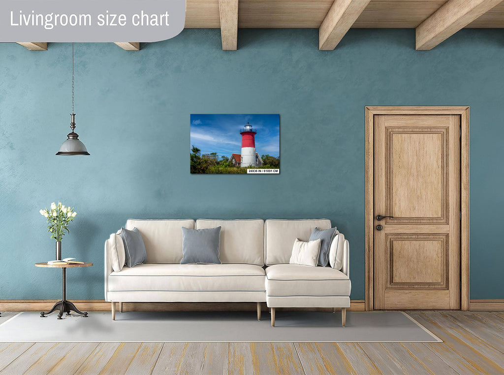 Nauset Lighthouse Print: Cape Cod Nautical Wall Art