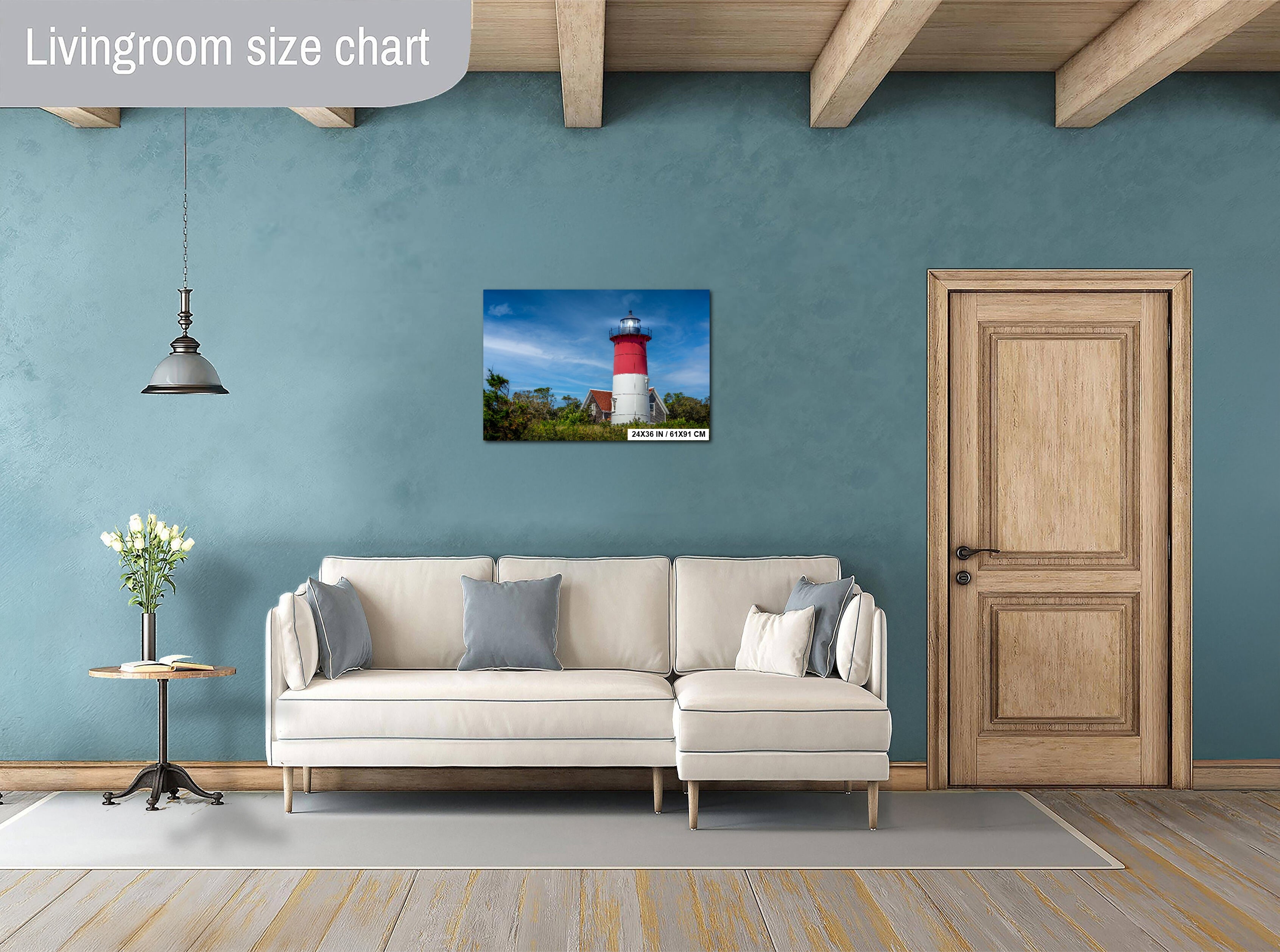 Nauset Lighthouse Print: Cape Cod Nautical Wall Art