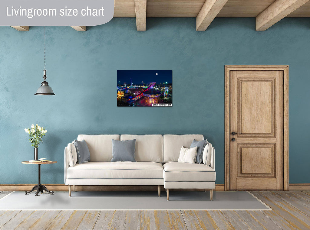Fairground Galaxy: Arizona State Fair Amusement Rides Wall Art Photography