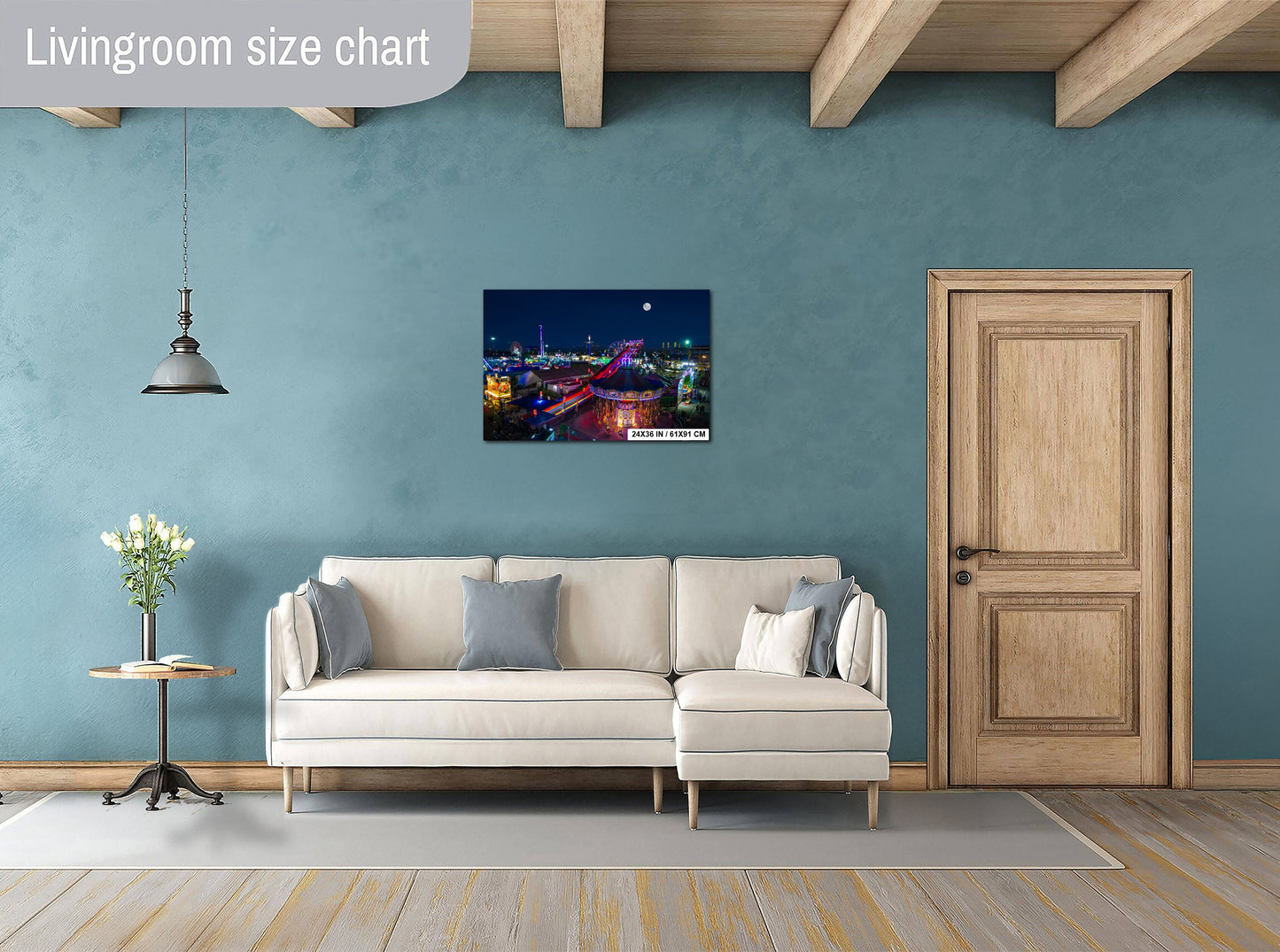 Fairground Galaxy: Arizona State Fair Amusement Rides Wall Art Photography