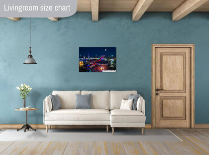 Fairground Galaxy: Arizona State Fair Amusement Rides Wall Art Photography