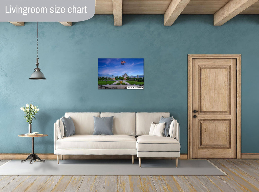 Utah State Capitol Photography Print: Salt Lake City Landscape Wall Art
