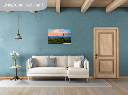 Gay Head Light Print - Martha's Vineyard Art | Nautical Wall Decor Canvas