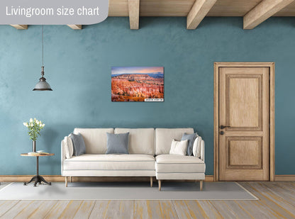 Nature's Artistry: Bryce Canyon Landscape Photography Utah National Park Canvas Print Wall Art