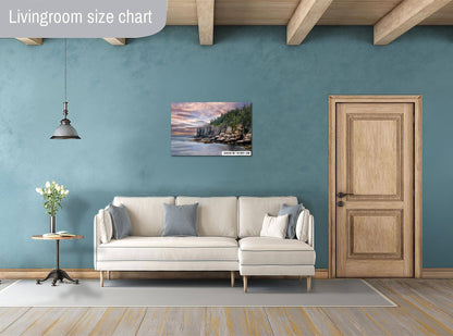 Otter Cliff Wall Art – Acadia National Park Rugged Coastal Cliff Landscape Print