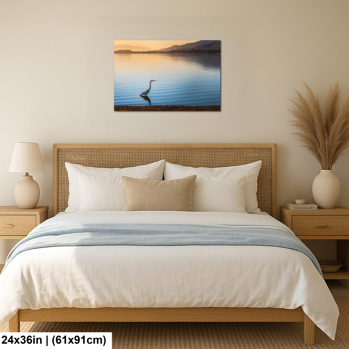 Lakeside Heron: Lake Elsinore California Wildlife Photography Wall Art