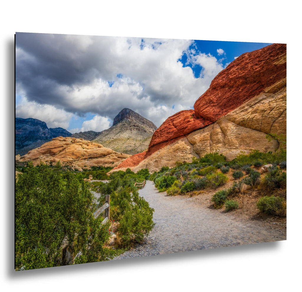 Painted Sandstone: Red Rock Canyon Las Vegas Nevada Photography Wall Art