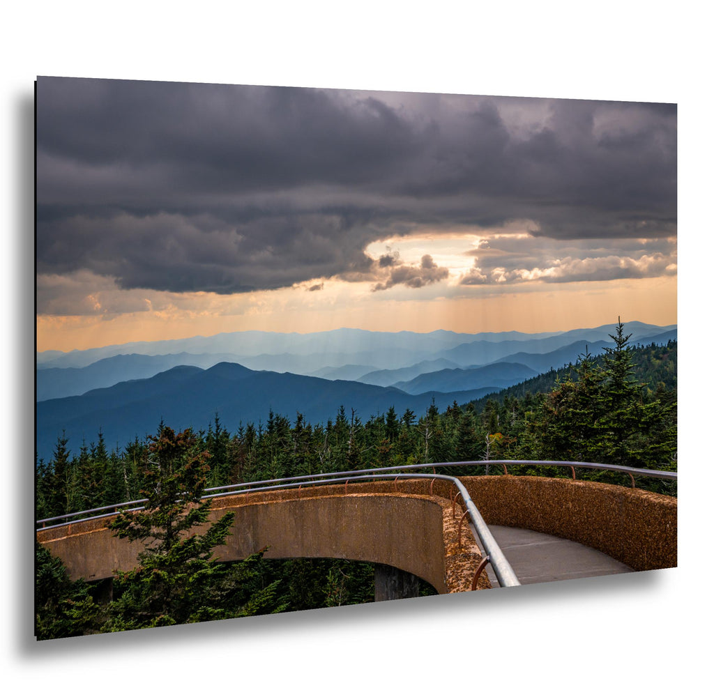Storm's Light: Clingmans Dome Great Smoky Mountains Tennesse Photo Wall Art