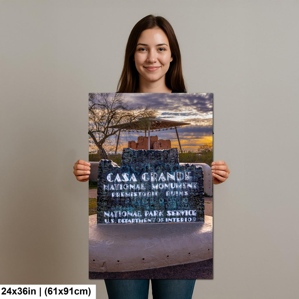 Casa Grande Ruins National Monument, Arizona, Ancient Desert Landmark Photography Wall Art