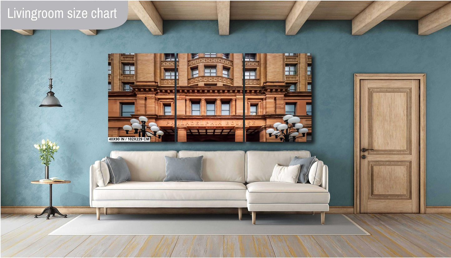 Philadelphia Bourse Building: Philly Bourse Facade Wall Art Print Pennsylvania Heritage Historic Photography Aluminum/Acrylic/Metal/Canvas