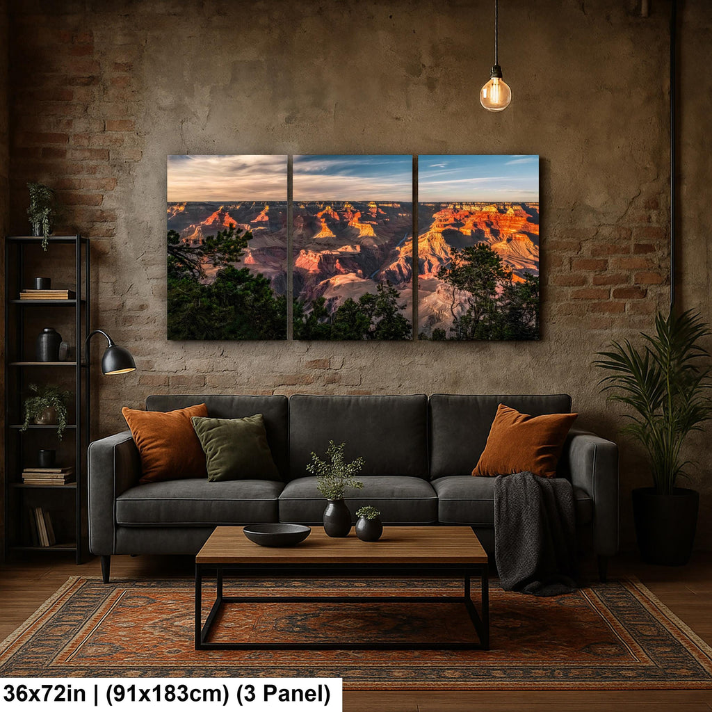 Grand Canyon Sunset Over Colorado River, Grand Canyon National Park Arizona Photography Print