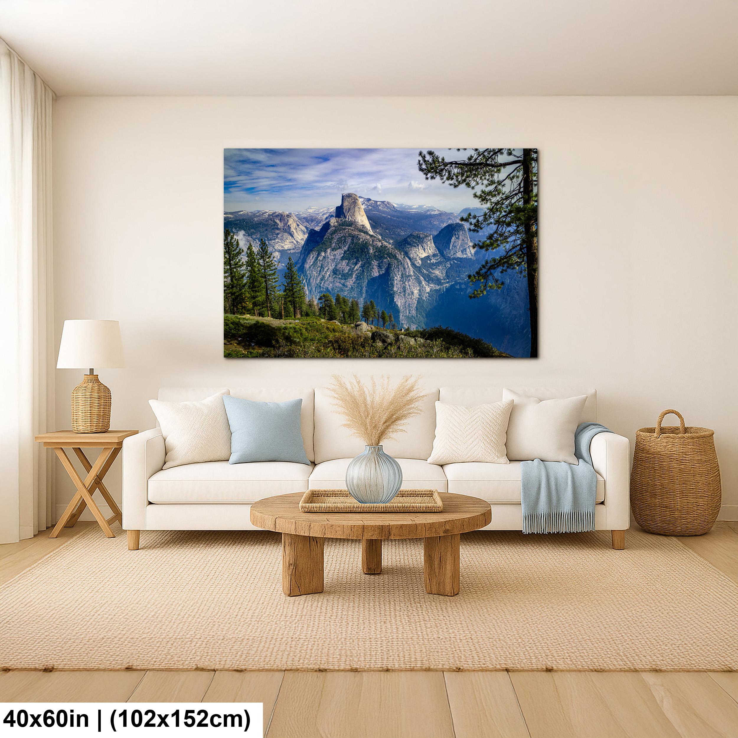 Half Dome from Glacier Point Yosemite National Park California Photography Print Mountain Landscape Wall Art
